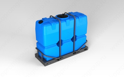 Емкость SK 2000л в обрешетке в Ишиме